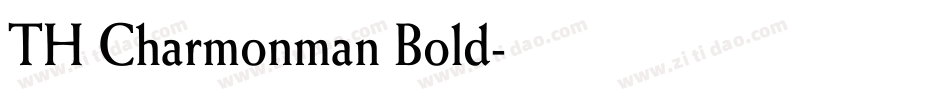 TH Charmonman Bold字体转换
